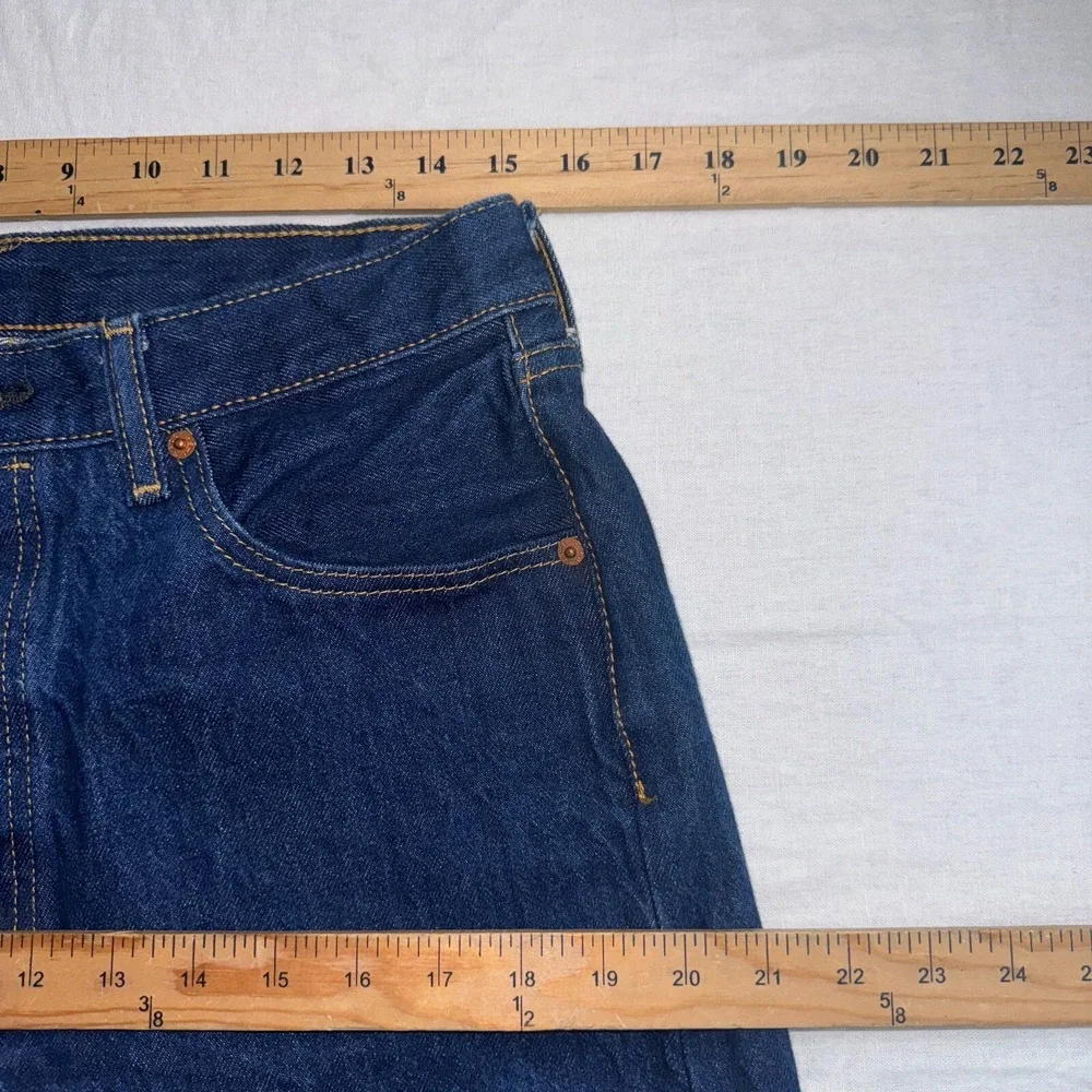 Levi's 501 Straight Jeans Men's 34x32 (fits 30x29)  Blue Denim Cotton Button-fly